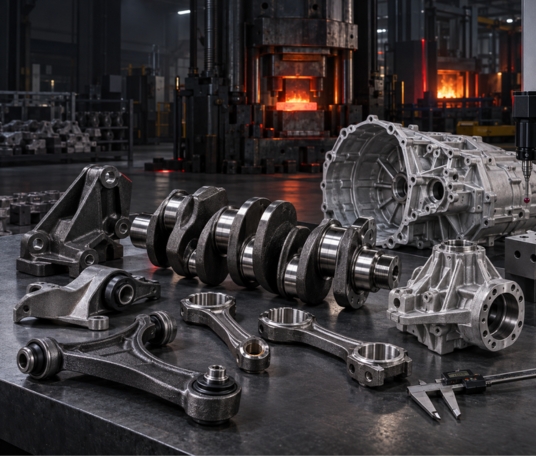 Precision metal cutting for forged and cast automotive components